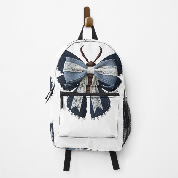 Item preview, Denim Moth x Butterfly Fusion - Elegance in Textiles and Nature designed and sold by pixelated_echoes.