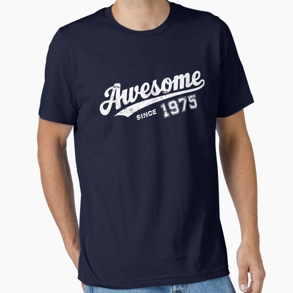 Item preview, Awesome Since 1975 Distressed Birthday 50th Bday Sporty  designed and sold by CutenessKlub.
