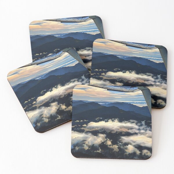 Item preview, Cascade Mountain Flying Clouds (Oil Painting) designed and sold by flyscenicair.
