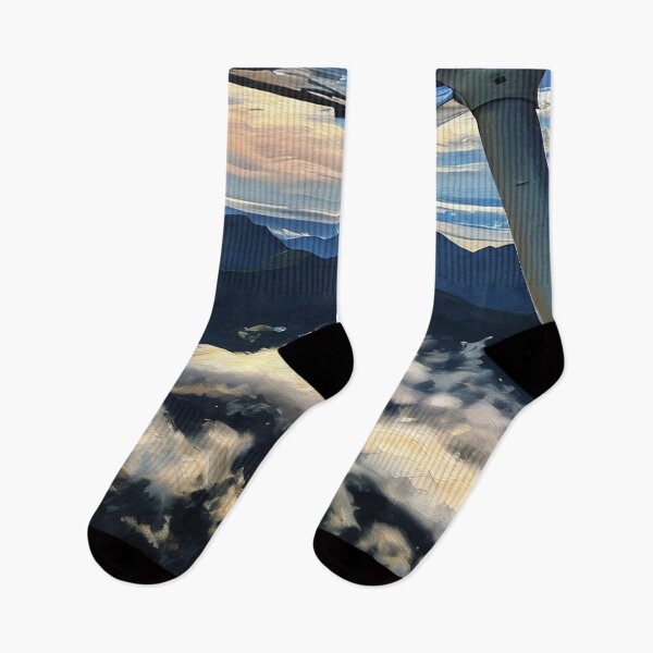 Item preview, Cascade Mountain Flying Clouds (Oil Painting) designed and sold by flyscenicair.
