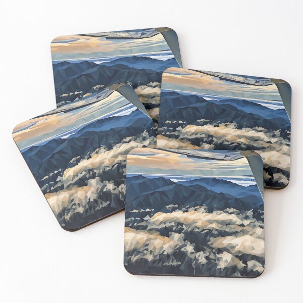 Item preview, Cascade Mountain Flying Clouds (Poly Art) designed and sold by flyscenicair.