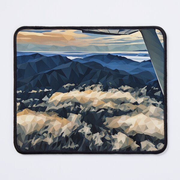Item preview, Cascade Mountain Flying Clouds (Poly Art) designed and sold by flyscenicair.