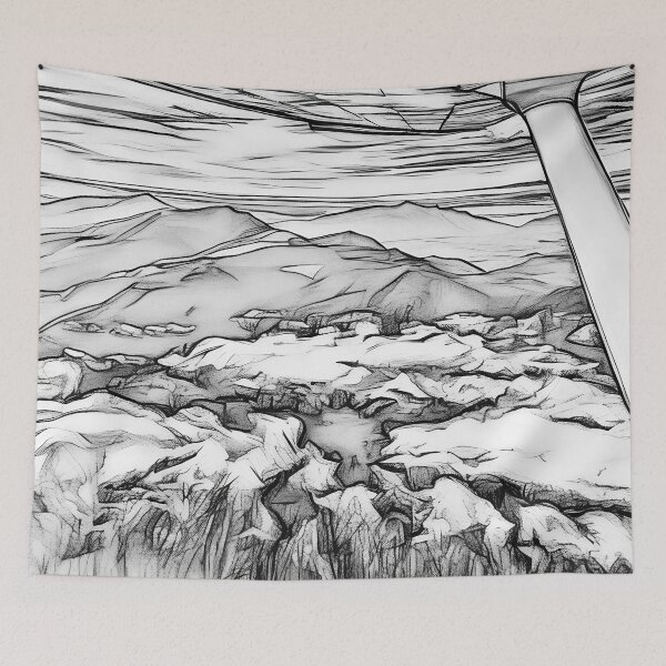 Item preview, Cascade Mountain Flying Clouds (Sketch) designed and sold by flyscenicair.