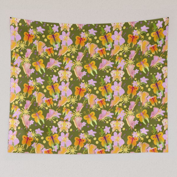Item preview, Colorful Butterflies Illustration - Vibrant, Artistic Butterfly Artwork designed and sold by Pandositive.