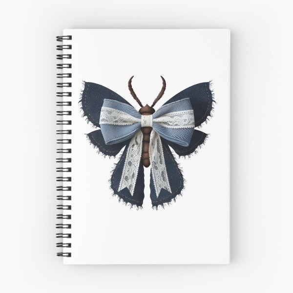 Item preview, Denim Moth x Butterfly Fusion - Elegance in Textiles and Nature designed and sold by pixelated_echoes.