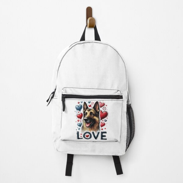 Item preview, Love German Shepherd Dog Sketchy Valentines Day designed and sold by TomFrontierArt.