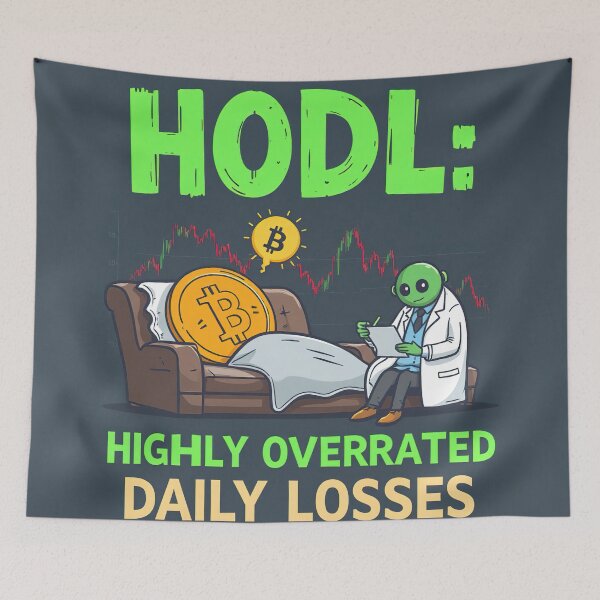 Item preview, HODL: Highly Overrated Daily Losses designed and sold by RK - Shop.