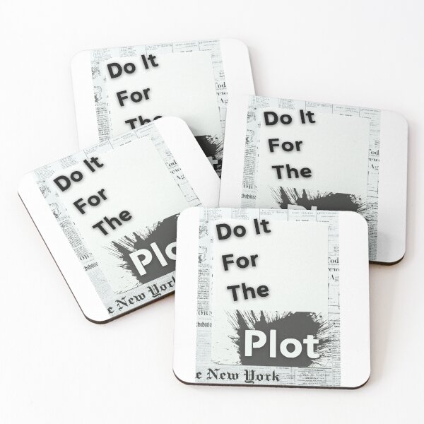 Item preview, Do It For The Plot New York Newsprint Typography Design designed and sold by DazzledPenguin.
