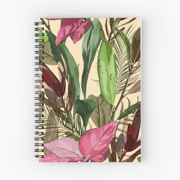 Item preview, Floral Seamless Pattern with magnolia branch, leucadendron, palm leaves with leaves. designed and sold by MatyKotiv.