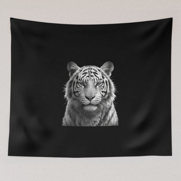 Item preview, Cute Black and White Tiger designed and sold by SMARTKIT  DESIGNAGENCY.