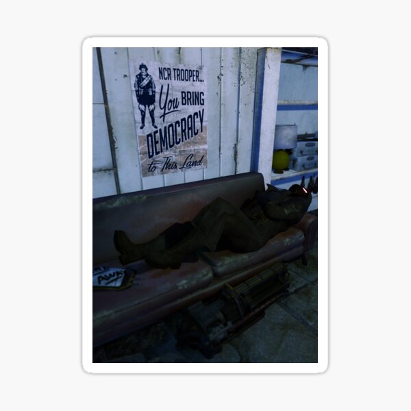 Item preview, Ranger de la RNC descansando - Fallout designed and sold by FiskJhnny.