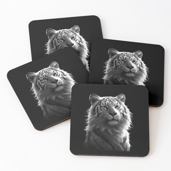 Item preview, Cute Black and White Tiger designed and sold by SMARTKIT  DESIGNAGENCY.