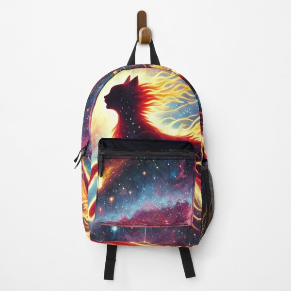 Item preview, Celestial Fire Cat: Embracing Limitless Possibilities designed and sold by Harmonic Blend.