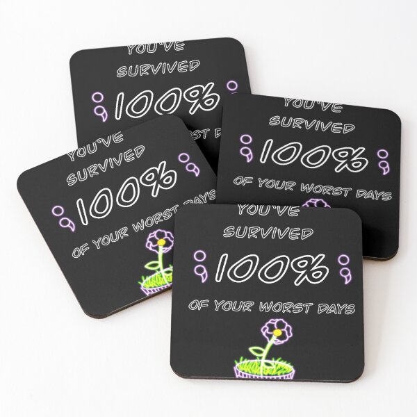 Item preview, You’ve Survived- Black Neon designed and sold by LaurenEhretArt.