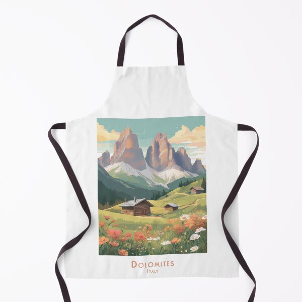 Item preview, Vintage summer dreams in the Dolomites – Alpine panorama retro charm and minimalist style designed and sold by pod24.