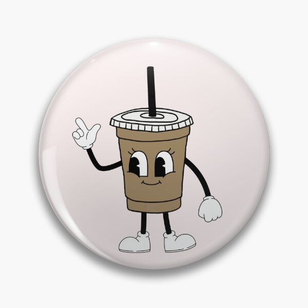 Item preview, retro iced coffee cartoon designed and sold by lovesimplicity1.