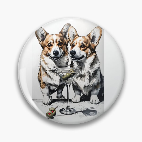 Item preview, Corgis and Cocktails designed and sold by LatonaGoods.