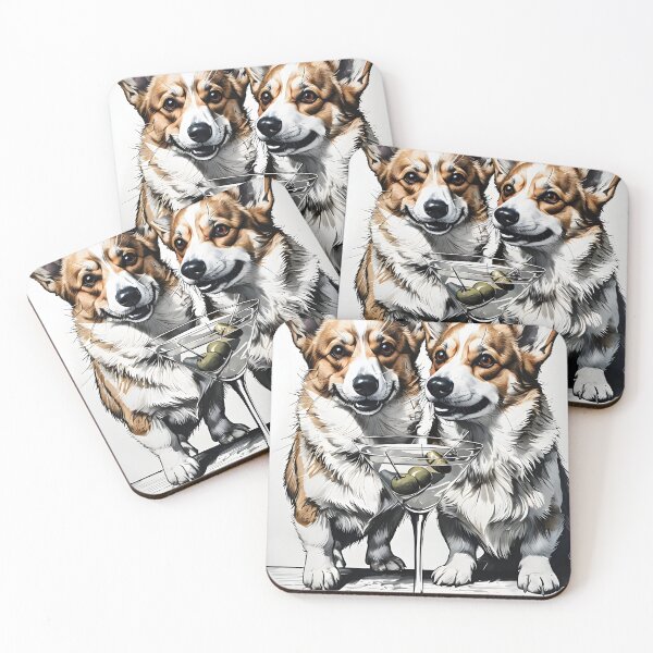 Item preview, Corgis and Cocktails designed and sold by LatonaGoods.