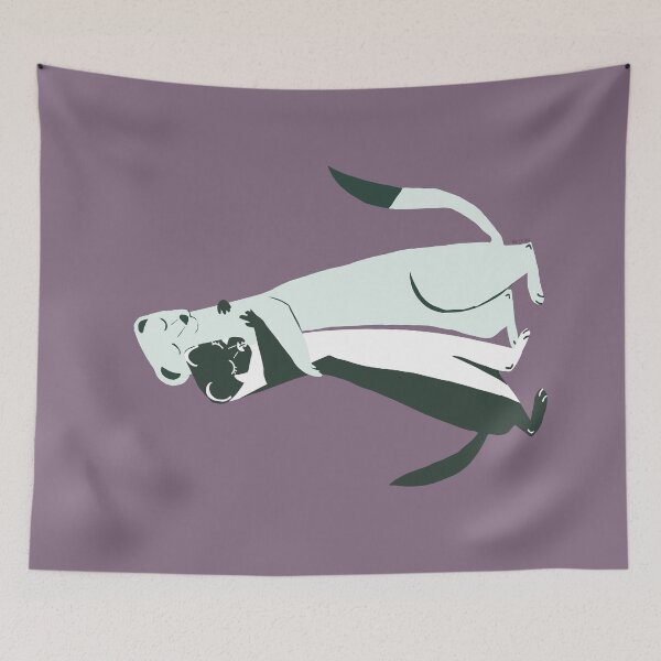 Item preview, Weasel hugs in purple designed and sold by belettelepink.