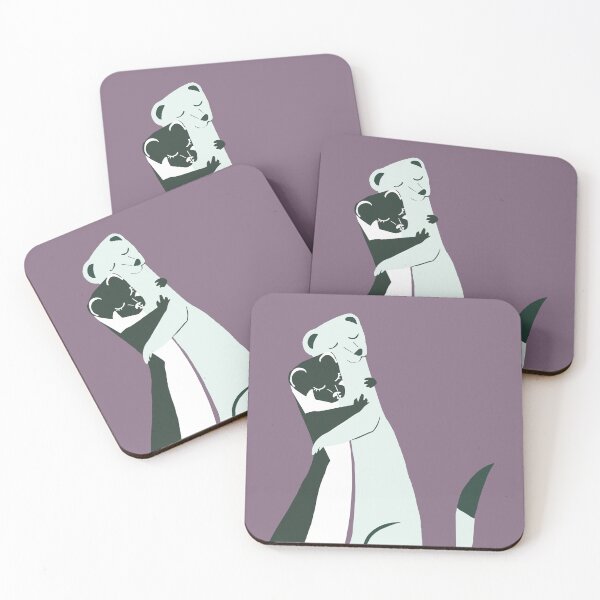 Item preview, Weasel hugs in purple designed and sold by belettelepink.