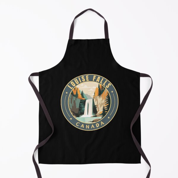 Item preview, Louise Falls in Northwest Territories Canada Retro Travel Art Emblem designed and sold by MaateoDesign.