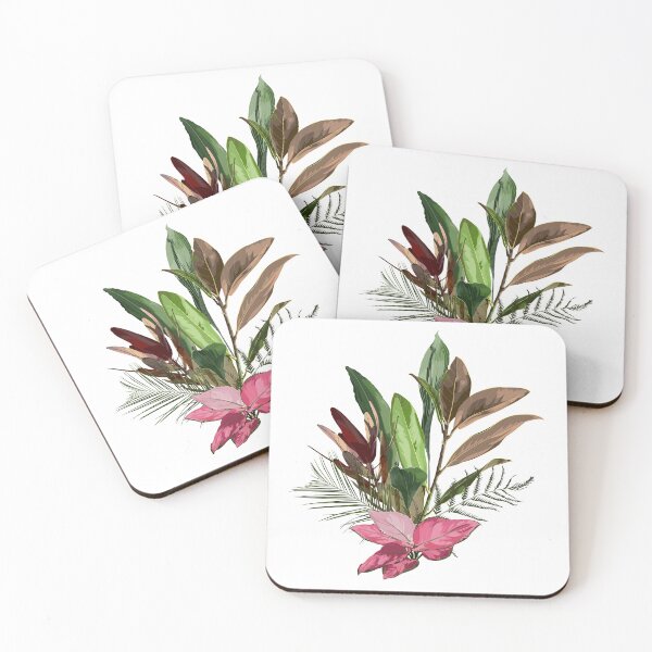 Item preview, Hand drawn illustration of a beautiful exotic tropical plants, magnolia branch bouquet. designed and sold by MatyKotiv.