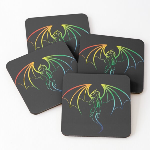 Item preview, Cool Rainbow Mythical Dragon Emblem designed and sold by amgraphics.