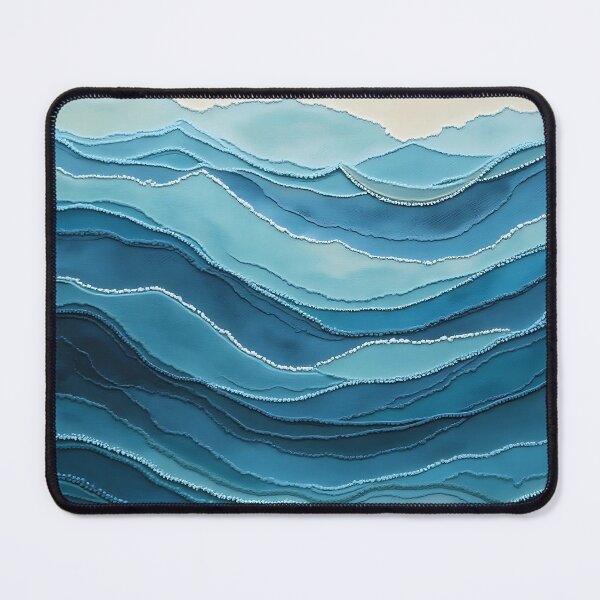 Item preview, Layered Ocean Tranquility - Minimalist Wave Art designed and sold by merchano.