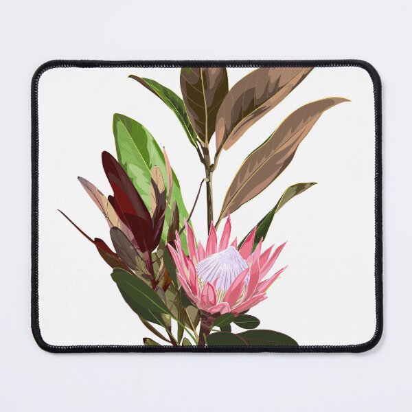 Item preview, Hand drawn illustration of a beautiful protea, leucadendron flowers , magnolia branch bouquet. designed and sold by MatyKotiv.