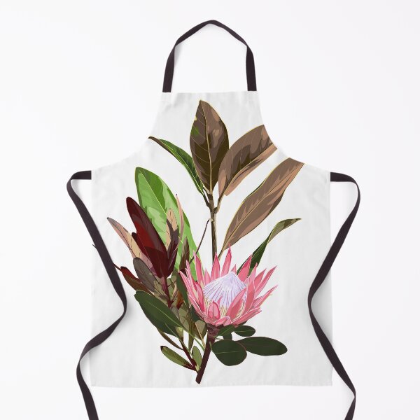 Item preview, Hand drawn illustration of a beautiful protea, leucadendron flowers , magnolia branch bouquet. designed and sold by MatyKotiv.