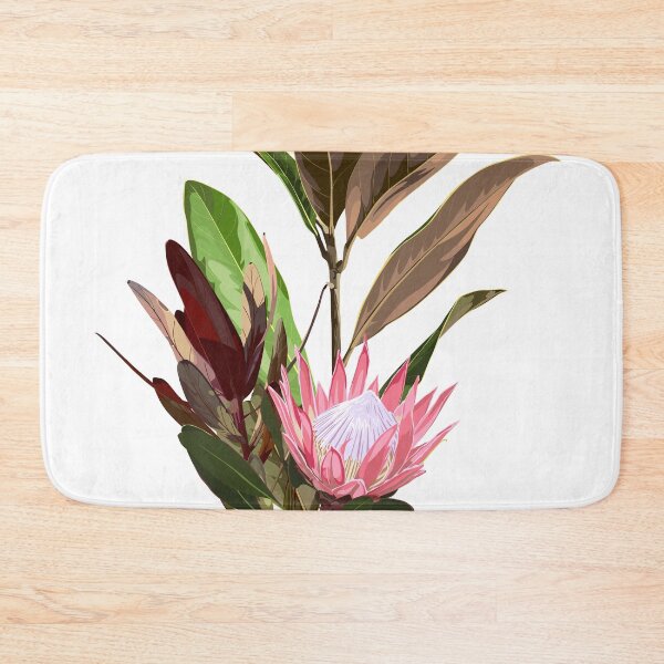 Item preview, Hand drawn illustration of a beautiful protea, leucadendron flowers , magnolia branch bouquet. designed and sold by MatyKotiv.