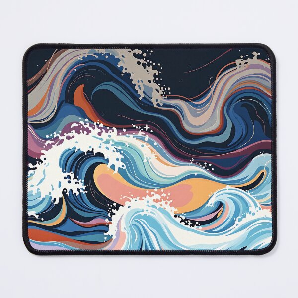 Item preview, Vibrant Waves - Abstract Ocean Art designed and sold by merchano.