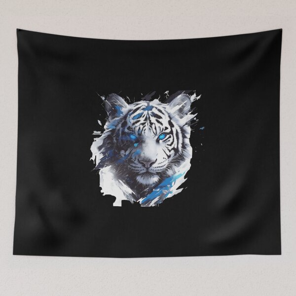 Item preview, Cute Black and White Tiger designed and sold by SMARTKIT  DESIGNAGENCY.