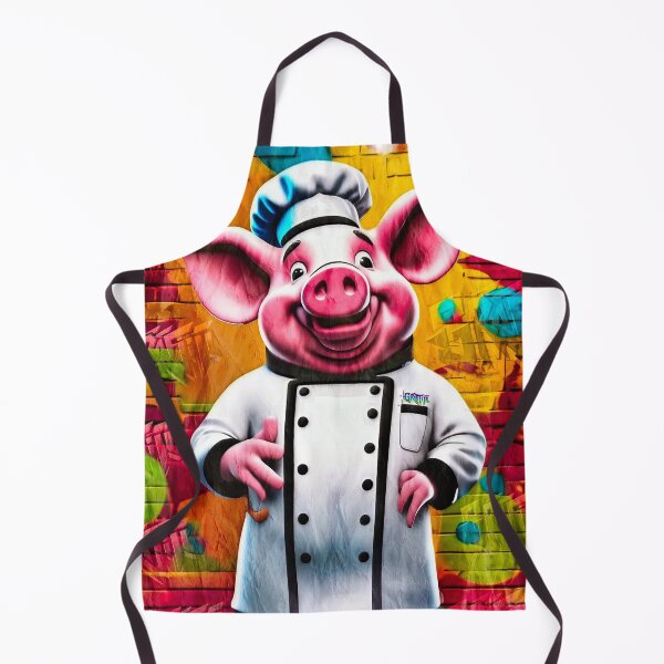 Item preview, Urban Graffiti Street Art Chef Pig designed and sold by Drone-tees.