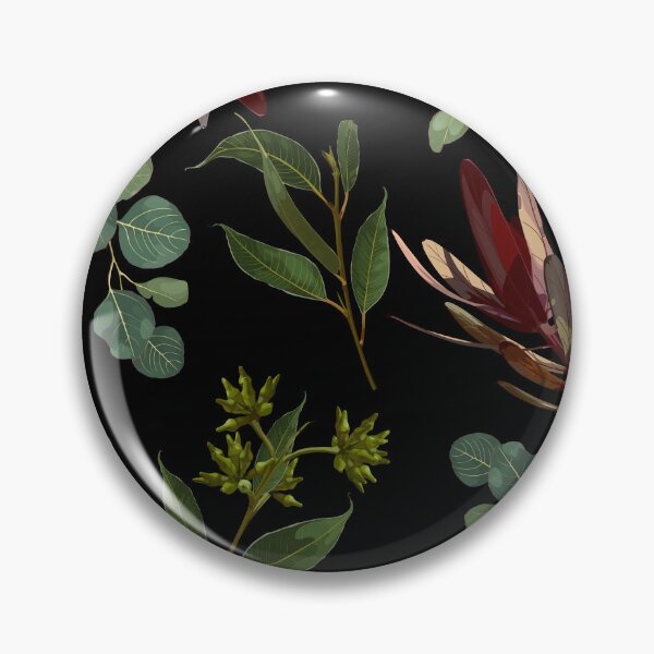 Artikelvorschau, Nahtloses Muster mit Eukalyptus-Silberdollar, Leucadendron. entworfen und verkauft von MatyKotiv.
