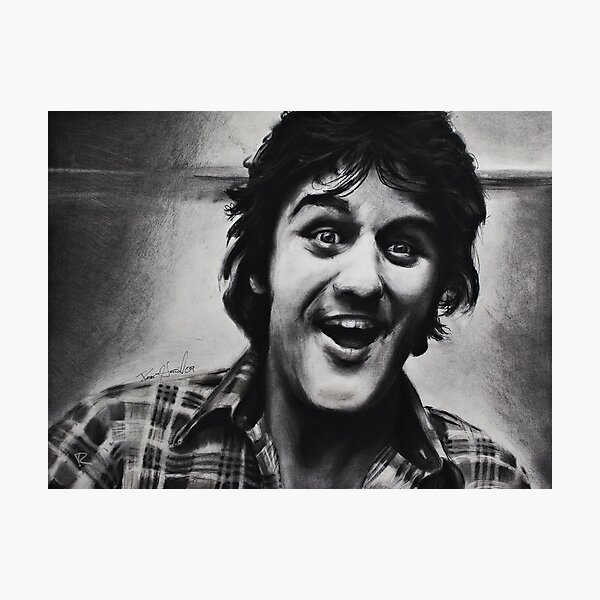 Jay Leno Charcoal Drawing Photographic Print