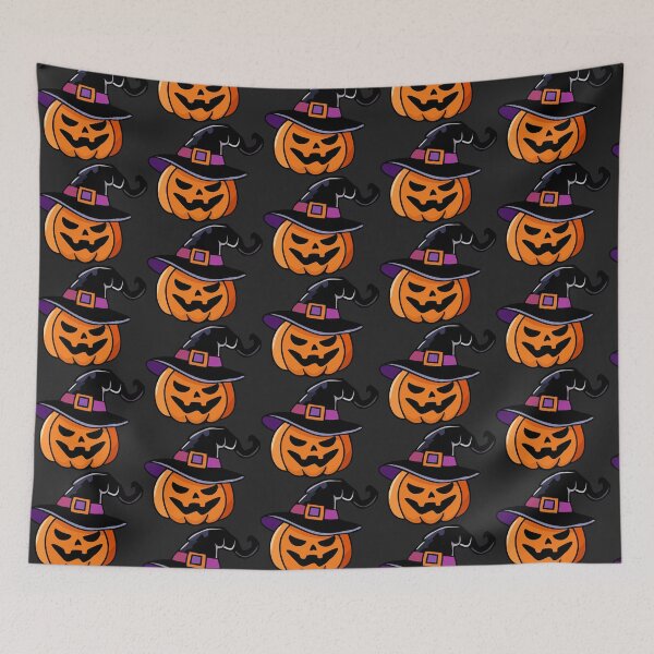 Item preview, Halloween Pumpkin Wearing a Hat designed and sold by WildGuess5.