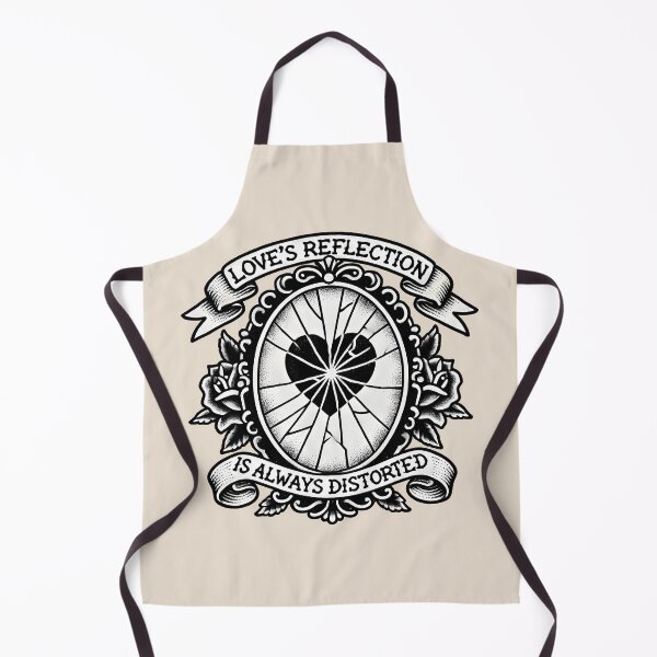 Item preview, Broken Heart in Mirror Drawing - "Love's Reflection" designed and sold by Tattee.