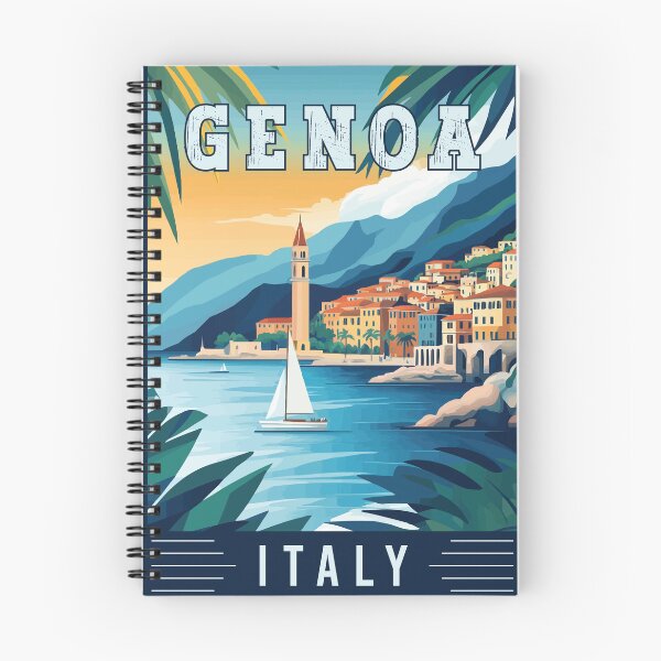 Item preview, Explore Captivating Genoa in Italy - Travel Art designed and sold by turtlestart.
