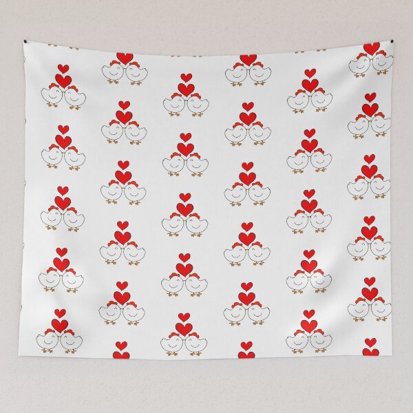Item preview, Chickens in love designed and sold by Krissys-Art.