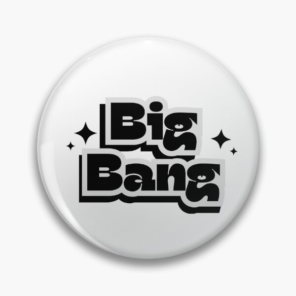 Item preview, Big Bang Group Black And White Sparkle Y2K Preppy Typography Design designed and sold by HELL0WBELLO.