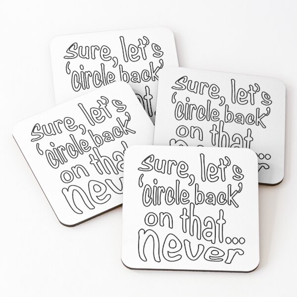Item preview, Let’s ‘Circle Back’ Sticker Design designed and sold by CrownedCanvas.