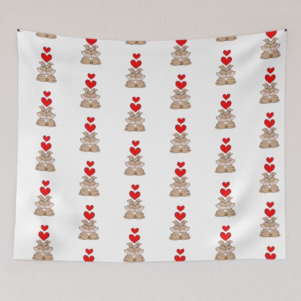 Item preview, Bunnies in love designed and sold by Krissys-Art.