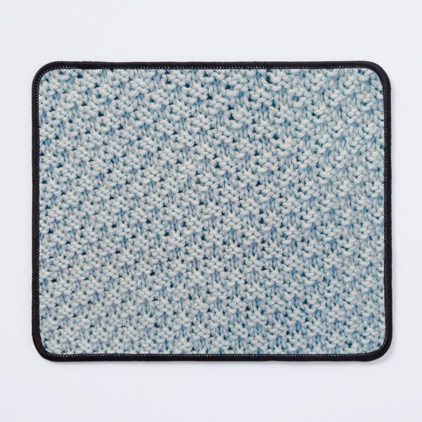 Item preview, light blue knitted blanket  designed and sold by thebentknitter.