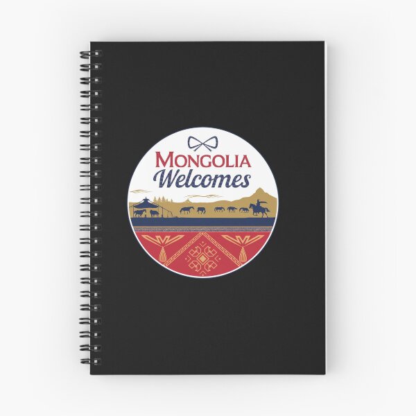 Item preview, Mongolia Welcomes Flag Map Ulaanbaatar, steppe, Gobi designed and sold by AnimalsDH305.