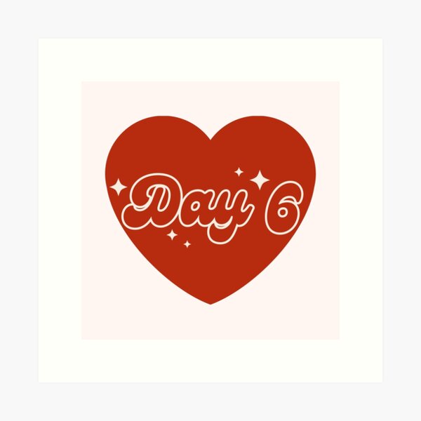 Item preview, Day 6 Group Red Heart Y2K Preppy Typography Design designed and sold by HELL0WBELLO.