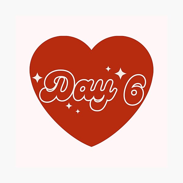 Item preview, Day 6 Group Red Heart Y2K Preppy Typography Design designed and sold by HELL0WBELLO.