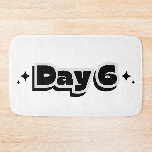 Item preview, Day 6 Group Black And White Sparkle Y2K Preppy Typography Design designed and sold by HELL0WBELLO.