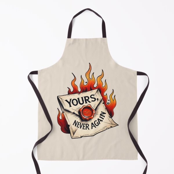 Item preview, Burning Letter Drawing - "Never Again" designed and sold by Tattee.