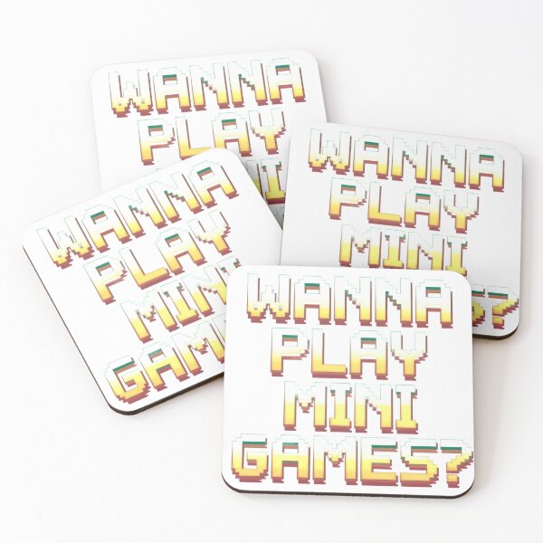 Item preview, Wanna Play Mini Games Fun Gaming Design designed and sold by Fashion Flair.